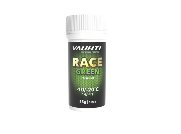 Vauhti Race Green Powder -10/-20 35G Fluorfritt glidpulver for kaldføre 