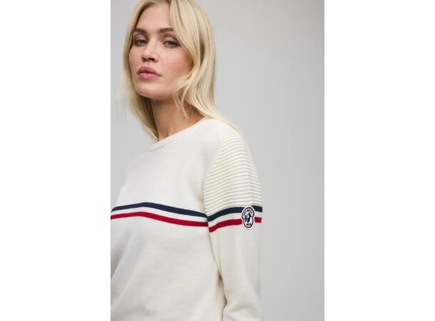 Les Arcs W Eve Ski Crew  S Merinoull genser med klassisk ski-design 