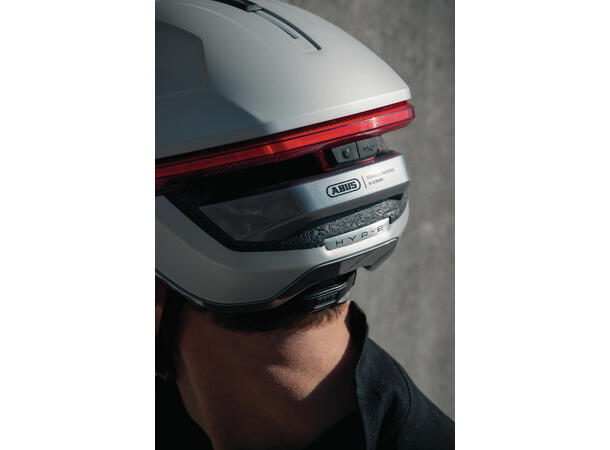 Abus Hyp-E BL.ACE M Innovativ sykkelhjelm - Gleam Silver 