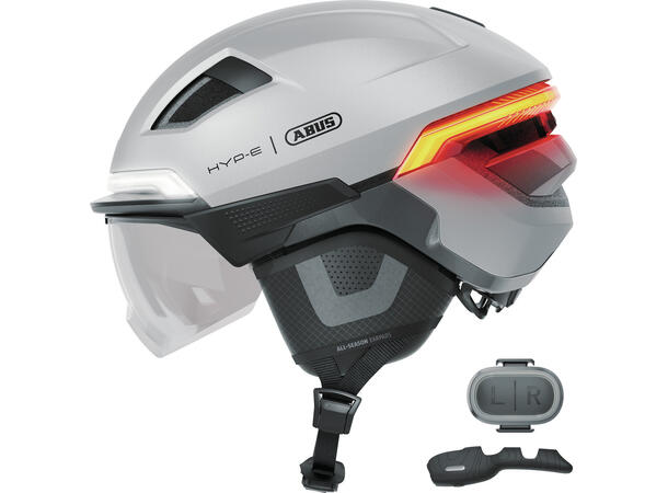 Abus Hyp-E BL.ACE M Innovativ sykkelhjelm - Gleam Silver 