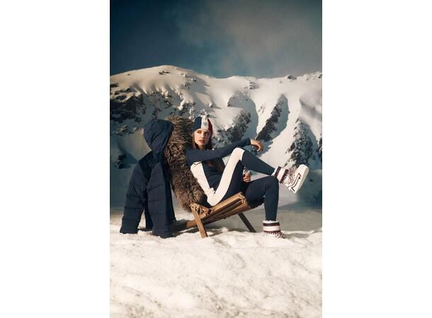 Les Arcs W  Noelle Wool Trøye M Tynn og myk merinoulltrøye - Navy 