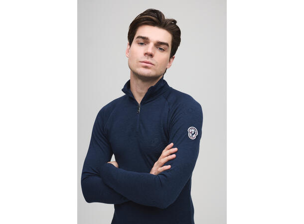 Les Arcs  M Isaac Zipneck L Varm to-lags ulltrøye med høy hals 