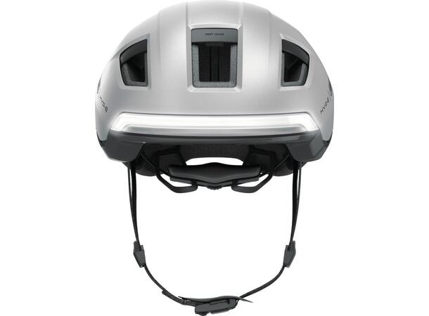 Abus Sykkelhjelm Hyp-E M Toppmoderne hjelm med lys - Gleam Silver 