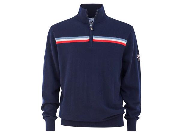 Les Arcs M  Emilo Ski Polo L Klassisk, varm genser med høy hals - Nvy 