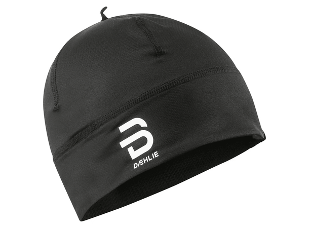Dæhlie Lue Polyknit Black OS Tekisk og lett lue til tur og trening 