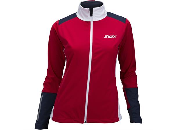 Swix Dynamic Jakke Dame S Vindtett langrennsjakke - Swix red 