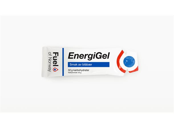 Fuel of Norway EnergiGel Blåbær 55g Lettflytende energi gel med blåbærsmak