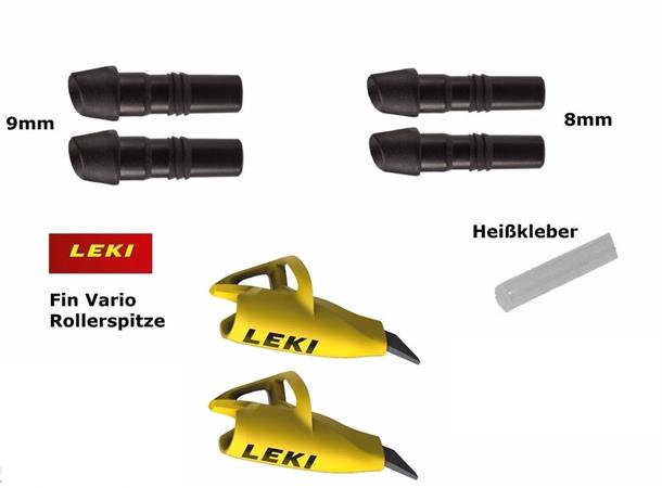Leki Fin Vario Rollertip Rulleskipigg Lekistaver 8 og 9mm 