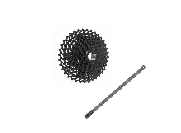 Sram Power Pack 10s 11-36T Kjede+Kassett Pakke med PG-1020 kassett/PC-1031 kjede 