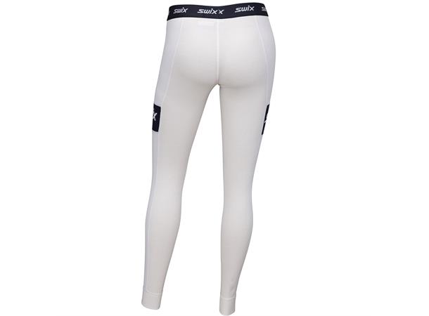 Swix RaceX Warm bodyw pants Dame XL Varmende treningslongs - Snow white 
