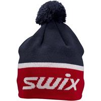 Swix Surmount Beanie 56 Lue i merino ullblanding - Norwegian Mix