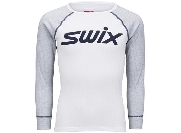 Swix RaceX bodyw LS Jr 128/8Yrs Grey Melange, testvinnende supertrøye! 