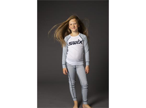 Swix RaceX bodyw pants Jr 116/6Yrs Grey Melange, testvinnende superbukse 