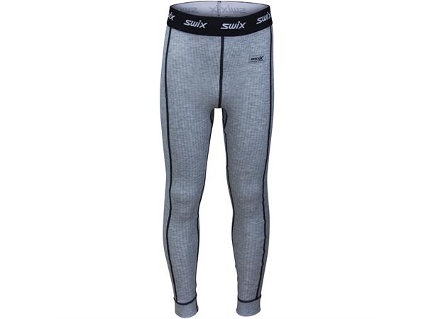 Swix RaceX bodyw pants Jr 116/6Yrs Grey Melange, testvinnende superbukse 