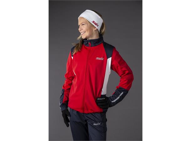 Swix Steady Jakke Junior 152 Langrennsjakke for barn - Swix red 