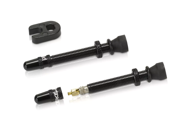 XLC PU-X09 45mm Presta Tubeless Ventil Passer til maks Ø09mm ventilhull, 2stk 