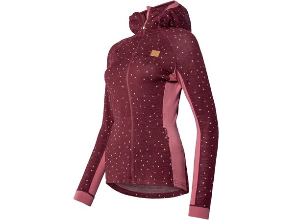 Johaug Maven Wool Ulljakke med hette XS Varm full zip ...
