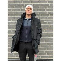 Northug St. Moritz Parka Herre M Varm parkas for de kalde dagene Black
