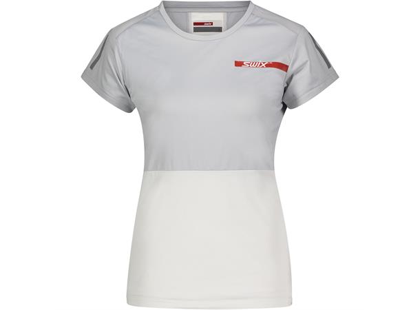 Swix Dame T-skjorte Carbon L Elastisk, lett og luftig - White