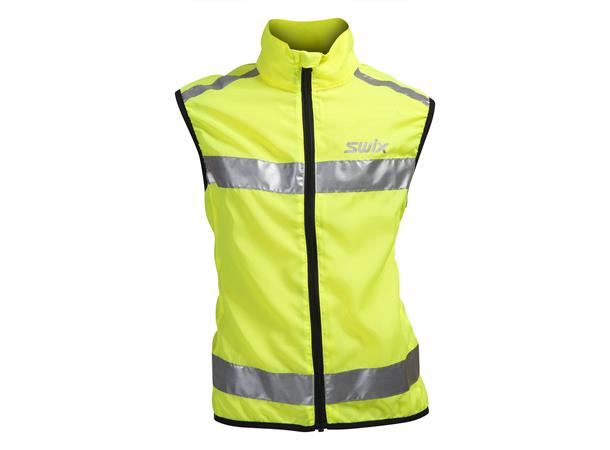 Swix Flash Reflective Vest Junior 140 Bli sett i mørket! - Gul