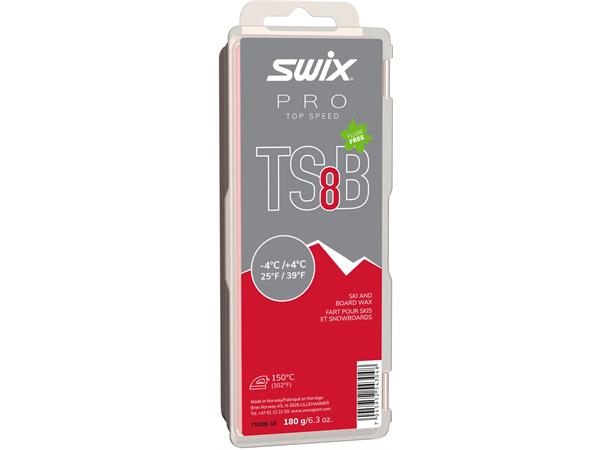 Swix TS8 Sort Glider -4°C/+4°C, 180g Meget gode smussavvisende egenskaper!