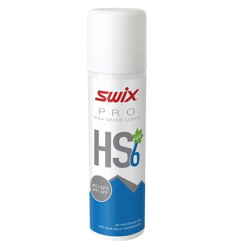 Swix HS6 Liq. Bl&#229;, -4&#176;C/-12&#176;C, 125ml Flytende fluorfri glider trening/konkur