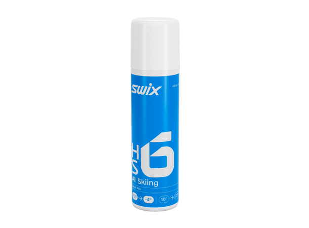 Swix HS6 Liq. Blå, -4°C/-12°C, 125ml Flytende fluorfri glider trening/konkur 