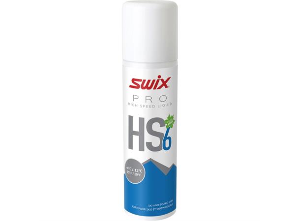Swix HS6 Liq. Blå, -4°C/-12°C, 125ml Flytende fluorfri glider trening/konkur
