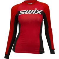 Swix Dame Trøye RaceX Carbon LS XS Langermet supertrøye - Fiery red