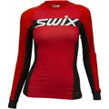 Swix Dame Trøye RaceX Carbon LS XS Langermet supertrøye - Fiery red