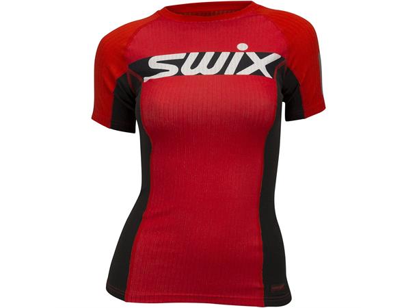 Swix Dame Trøye RaceX Carbon SS XS Kortermet supertrøye - Fiery red 