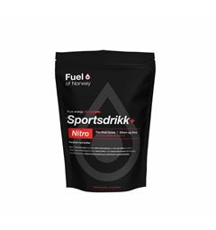 Fuel of Norway Nitro Sportsdrikk 0,5kg Høyenergi sportsdrikk med koffein Sitron
