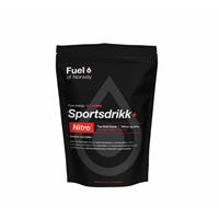 Fuel of Norway Nitro Sportsdrikk 0,5kg Høyenergi sportsdrikk med koffein Sitron