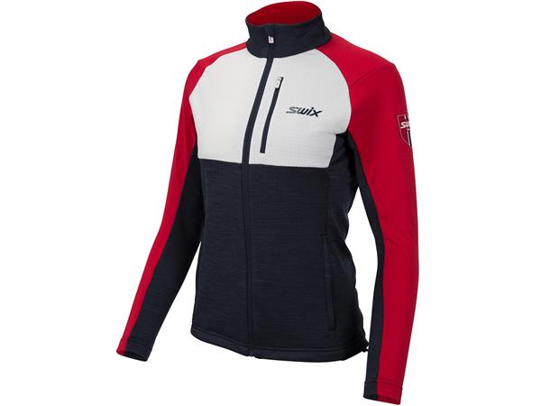 Swix Infinity Midlayer Jakke Dame XS Allsidig mellomlag Norwegian Mix 