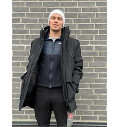 Northug St. Moritz Parka Herre Varm parkas for de kalde dagene Black
