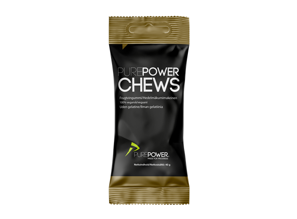 PurePower Chews Vingummi 40g Energi-vingummi med varierte smaker