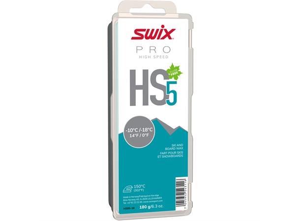 Swix HS5 Turkis glider -10°C/-18°C 180g Fluorfri glider til trening/konkurranse 