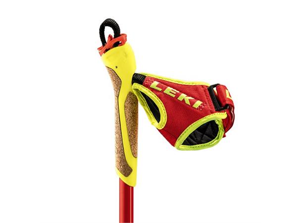 Leki Stropp og Handtak Neonrød M/L/XL Fast stropp med handtak til Lekistaver 