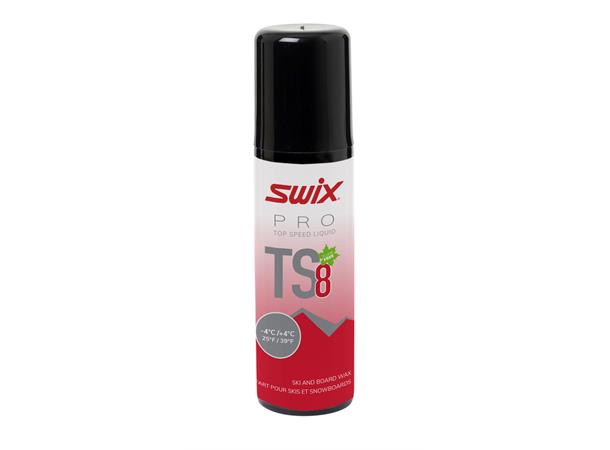 Swix TS8 Liq. Rød, -4°C/+4°C, 50ml Flytende fluorfri glider Racing 