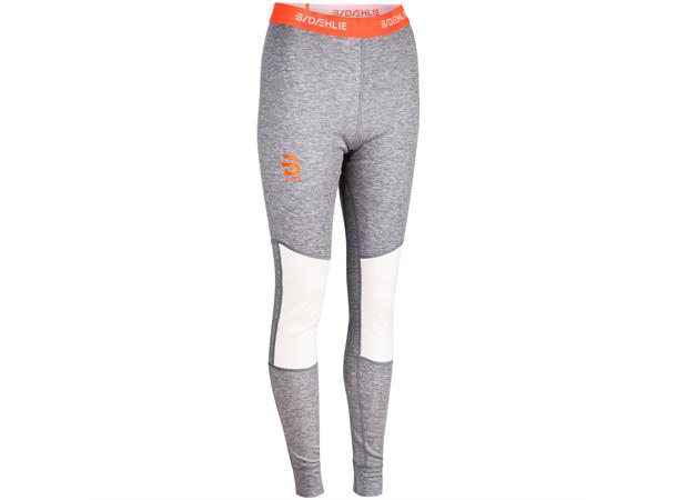 Dæhlie Performance-Tech Bukse Dame XS Lett baselayer i ullblanding Light Grey