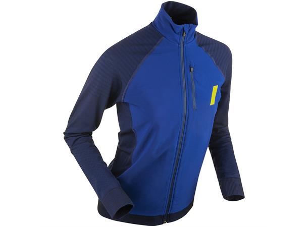 Dæhlie Seamless Push Jakke Dame XS/S Lett løpejakke til kaldt vær Estate Blue 