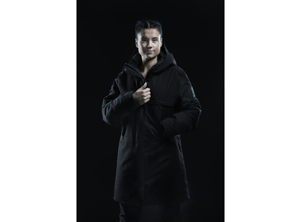 Northug Chamonix Parka Dame L Varm parkas for de kalde dagene Black 