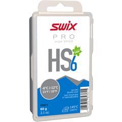 Swix HS6 Bl&#229; glider, -6&#176;C/-12&#176;C, 60g Fluorfri glider til trening/konkurranse