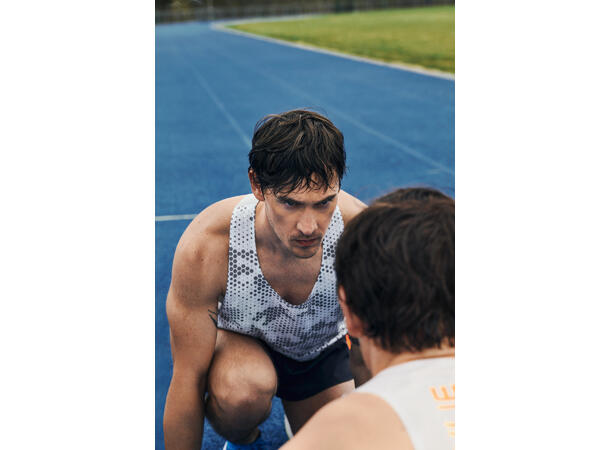 Dæhlie Elite Singlet Herre  M Super lett løpesinglet - Brilliant White 