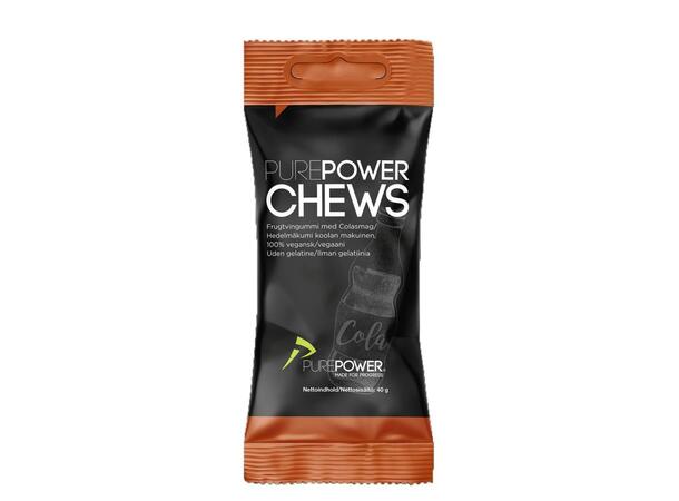 PurePower Chews Vingummi 40g Energi-vingummi med Cola smak