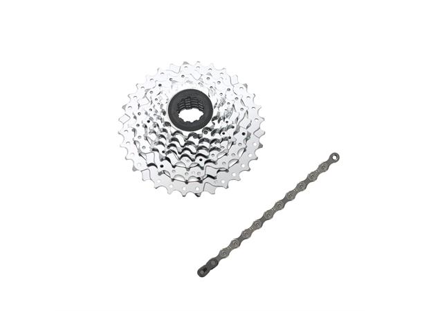 Sram Power Pack 8s 11-32T Kjede+Kassett Pakke med PG-830 kassett/PC-830 kjede 