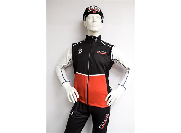 FOSS Sport Race Softshell Vest Herre S Dæhlie skivest med FOSS Sport logo 