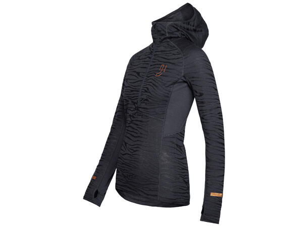 Johaug Trøye Advance Tech-Wool Hood S Baselayer i teknisk ull Dark Blue 