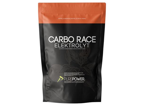 PurePower Carbo Race Energidrikk Orange Energidrikk/pulver m/elektrolytter 1000g