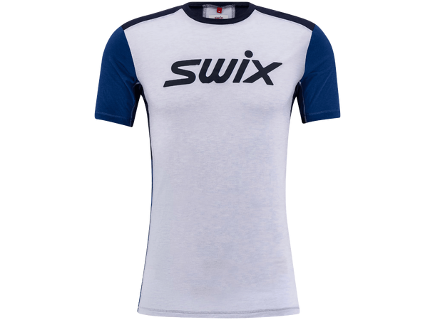 Swix Herre T-shirt Motion Tech Wool M Multisport trøye med ull Silver 